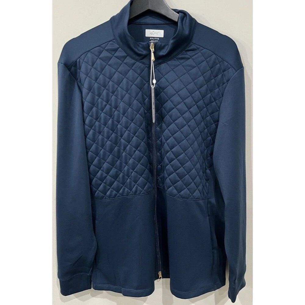 Greg Norman Women's Full Zip Quilted Jacket  Vest, Blue, Size XXL/TG